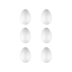 Oeuf en polystyrène 4,5 x 7 cm Lot de 6 pièces