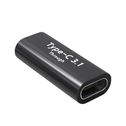 Adaptateur Rallonge USB-C Femelle vers USB-C Femelle Design Compact Noir