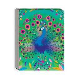 Carnet de notes Paon-paon-pidou - Format pocket - Fermeture aimanté - 75 feuilles - Hirondelles & Cie