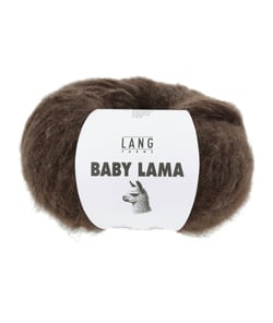 Pelote de laine BABY LAMA - Lang Yarns - Fil noble, moelleux et isolant thermique 0067 Gris