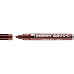 Marqueur permanent 1-5 mm - EDDING - Marron - Corps aluminium