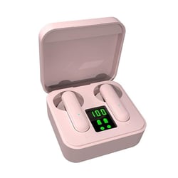 Ecouteurs Bluetooth Sport Affichage Digital Autonomie 3h Léger Type-C Noir Rose YONIS