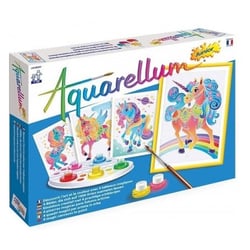 Aquarellum junior licornes - sentosphere - 6507 - loisirs creatifs