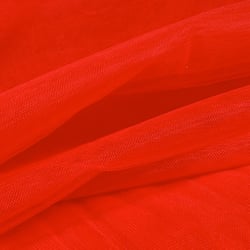 Tissu Tulle souple grande largeur uni Rouge - Au mètre