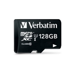 Carte micro SDHC 128GO VERBATIM classe 10