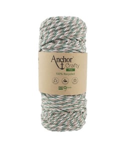 Corde de Coton Recyclé Macramé Anchor Crafty Fine Mix - 250gr - Anchor 201 Multicolor Lagon