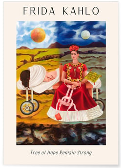 Affiche Frida Kahlo « Tree of Hope Remain Strong » | A3 : 29,7x42cm