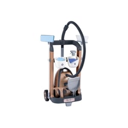 SMOBY Chariot de ménage pour enfants avec aspirateur jouet Rowenta et 9 accessoires, dès 3 ans