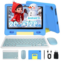 Tablette enfant KOTSREN Android 15 - Bleu - 10,1 pouces
