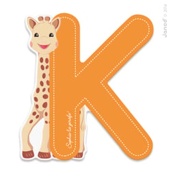 Lettre K Sophie la Girafe - Janod