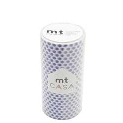 MT CASA POIS 10cm bleu foncé - dot night blue - 10 m x 100mm