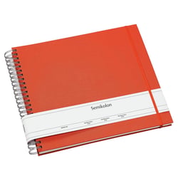 Album photo Semikolon Maxi Mucho – 45 feuilles – spirales – couverture crème orange
