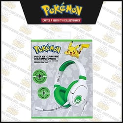 Pokémon - Casque Gaming Pokéball Blanc/Vert Pro G1