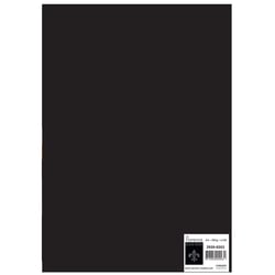 Papier cartonné lisse Florence - Noir - A4 - 300 g/m²