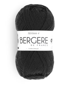 Pelote Merinos 4 - Bergère de France NOIR