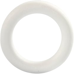 Anneau en polystyrène - Blanc - 12 cm - 1 pce
