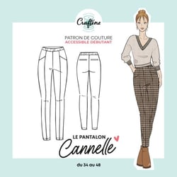 Patron Craftine Pantalon Cannelle - Format Papier
