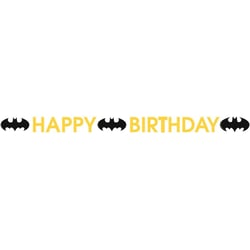 Guirlande Lettres Happy Birthday Batman Round
