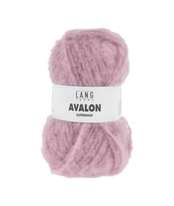 Pelote de laine AVALON – Lang Yarns - Laine mérinos extrafine Superwash - Douceur mystique & tenue structurée 0009 Rose
