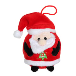 Peluche - Père Noël - Bouille de Noël sonore 13 cm