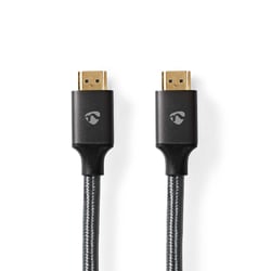 Nedis Câble HDMI vers HDMI Ultra Haute Vitesse 48 Gbps 8K à 60Hz 1m Gris anthracite