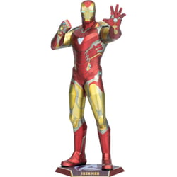 MetalEarth: ICONX - AVENGERS / IRON MAN 10,5x9x19cm, maquette 3D en métal avec 3 feuilles multicolorées, en boîte 13,5x22x2cm, 14+