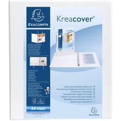 Classeur Kreacover 4 Anneaux Dos 60Mm Blanc