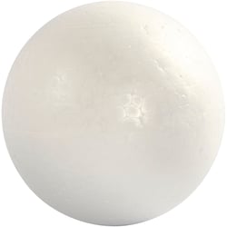 Boules en polystyrène, d 12 cm, blanc, 5 pièces/ 1 Pq.