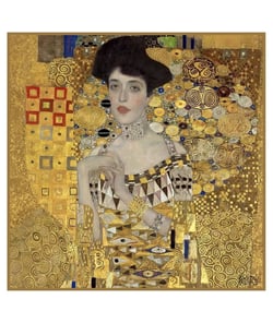 Carré simili cuir 44x44 cm klimt