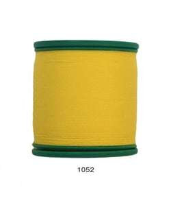 Fil à Coudre Laser 100% Polyester 200m Super Résistant : Résistance et Couleurs Éclatantes pour Vos Projets de Couture 1052 Jaune