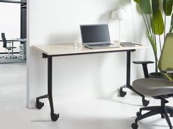 Bureau pliable Panneau de particules mélaminé (MFC) Marron clair CAVI - Beliani