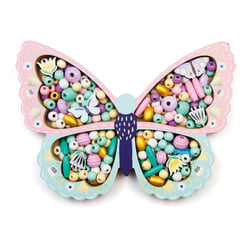 Coffret perles en bois Papillon - Sycomore