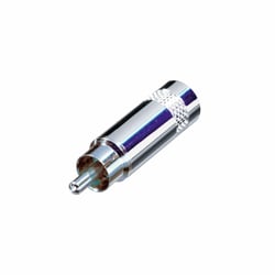 Neutrik Connecteur Droit RCA Mâle Compact et Résistant Argent