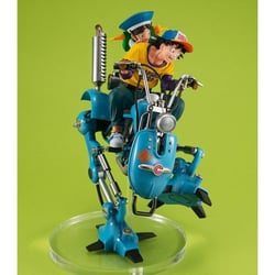 Dragonball Z Desktop Real McCoy EX - Diorama Son Goku & Son Gohan & Robot with two legs 20 cm - Megahouse