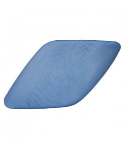 Carte de 2 boutons fantaisies rectangulaire Bleu clair 34mm - Union Knopf Bleu