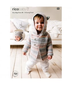 Fiche tricot n°693 Baby Dream Lux Dk - Rico Design Bleu