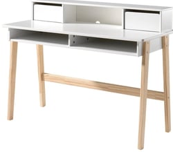 KIDDY Bureau bois massif laqué blanc - Vipack
