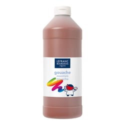 Bouteille De Peinture Gouache - Essentiels - 1 L - Marron - Lefranc Bourgeois