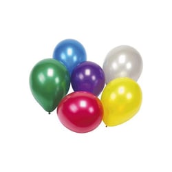 25 Ballons Couleurs Métal