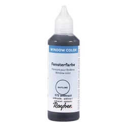 Window Color Peinture pour les contours, flacon 80 ml, anthracité