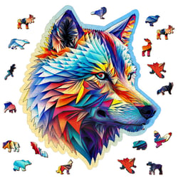 Puzzle en bois Loup élégant 250 pcs - Wooden City