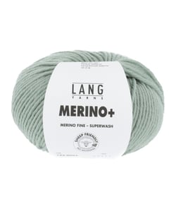 Pelote de Laine à tricoter MERINO + (PLUS) - Lang Yarns Vert (092)