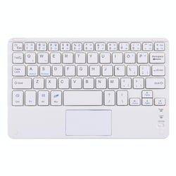 Clavier Pour Tablette Bluetooth Sans Fil Avec Pavé Tactile Léger Et Silencieux Blanc YONIS