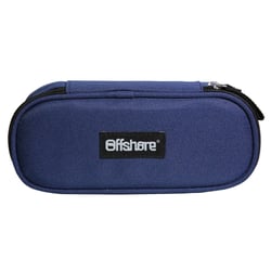 Trousse scolaire ovale Plumier Offshore Bleue BAGTROTTER