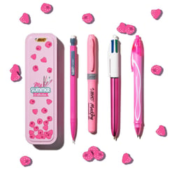 Set d'écriture BIC Summer Pink Box - Rose - Lot de 4