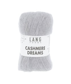 Pelote exceptionnelle Cachemire et Soie CASHMERE DREAMS - 25GR - Lang Yarns 0023 Gris