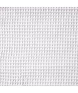 Tissu coton Nid d'Abeille de 150 cm de largeur Blanc vendu par 50 cm