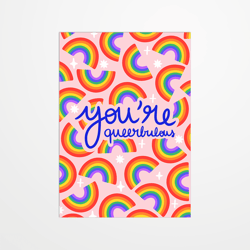 Carte postale - Cokiyette - You're queerbulous - 14,8 x 10,5 cm - Made in France
