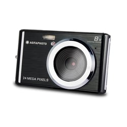 AGFAPHOTO Realishot DC5500 - Appareil Photo Numérique Compact, 24 MP, Ecran LCD 2,4", Zoom Digital 8x, Vidéo HD 720p, Mémoire Externe SD, Batterie Lithium - Noir