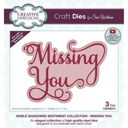 Matrices de découpe - Missing you - 3 dies - Creative Expressions